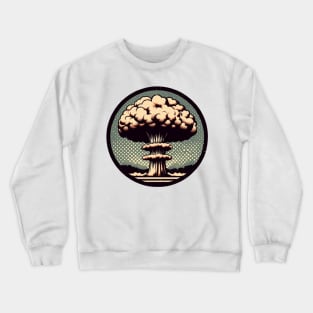 mushroom cloud bomb vintage Crewneck Sweatshirt